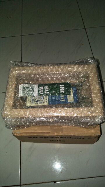 Kotak Cincin Kayu Besar + Bunga Untuk Seserahan/ Lamaran Kce