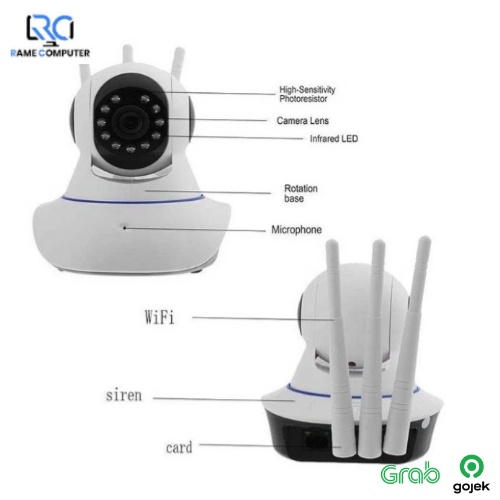 WIRELESS KAMERA IP CAM V380 PRO APP IP CAMERA SMART CCTV WIFI
