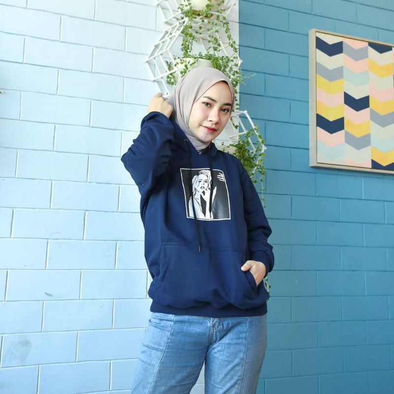 CRY LADY HOODIE  FLEECE WANITA - PRIA TERMURAH'