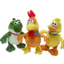 MAINAN BONEKA GOYANG MENARI AYAM BEBEK KATAK / MAINAN BONEKA ANAK-ANAK