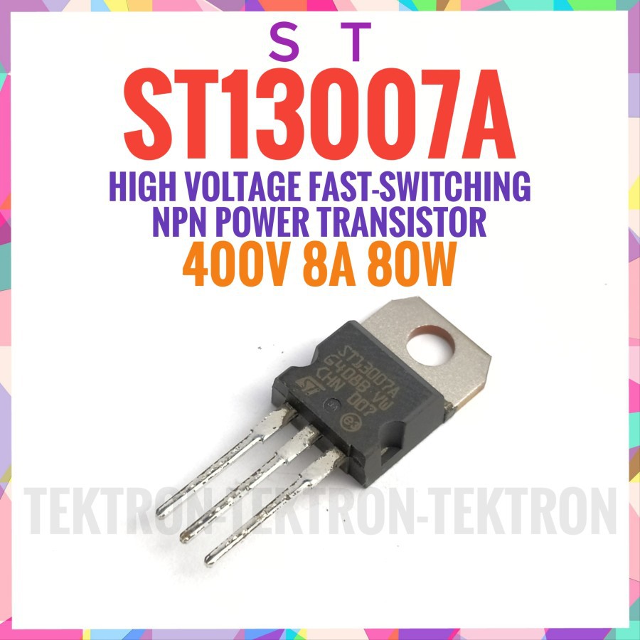 ST ST13007A NPN power transistor ST13007 400V 8A 80W 13007 asli ori