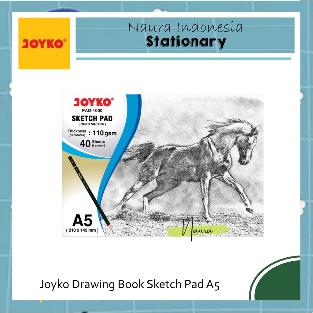 

Joyko Drawing Book Sketch Pad A5 | BUKU GAMBAR & SKETSA PAD-1000