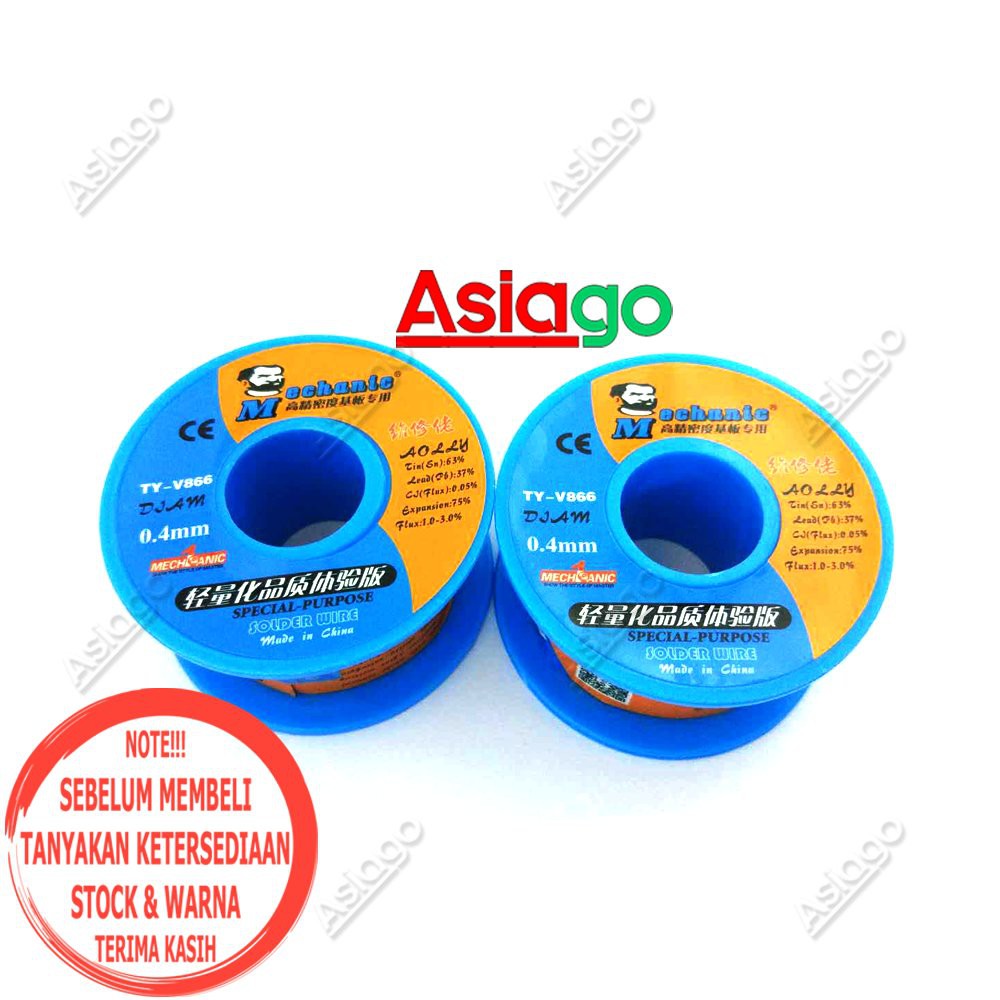 TIMAH GULUNG MECHANIC-TIMAH SOLDER MECHANIC-KAWAT SOLDER 04MM