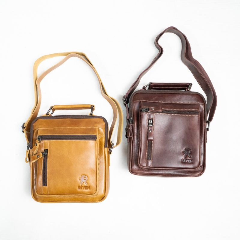 REVEN LEATHER - Tas Selempang Pria Kraken Slingbag Kulit Asli