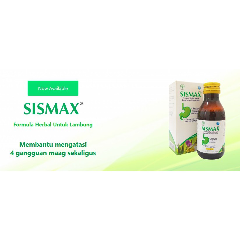 

Sismax - Formula Herbal Untuk Lambung