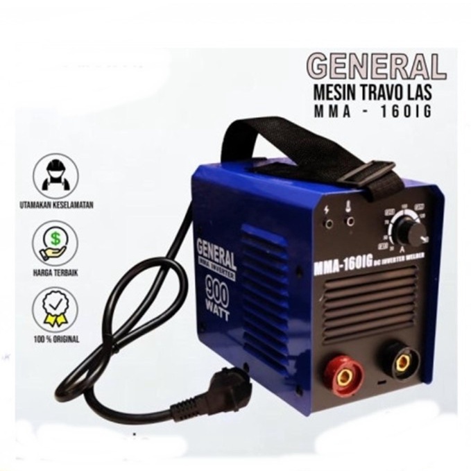 NEW Mesin Travo Las Inverter 900 Watt MMA 160 IG General Las