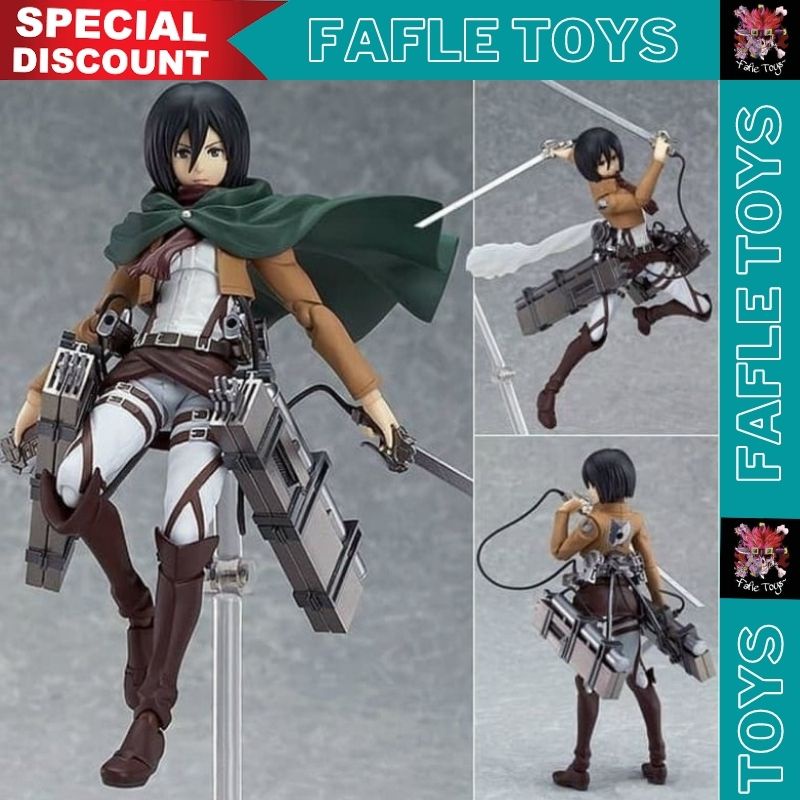 Figma Mikasa / Action Figure Mikasa / Mikasa Figure / Attack On Titan Figure / Action Figure Attack 