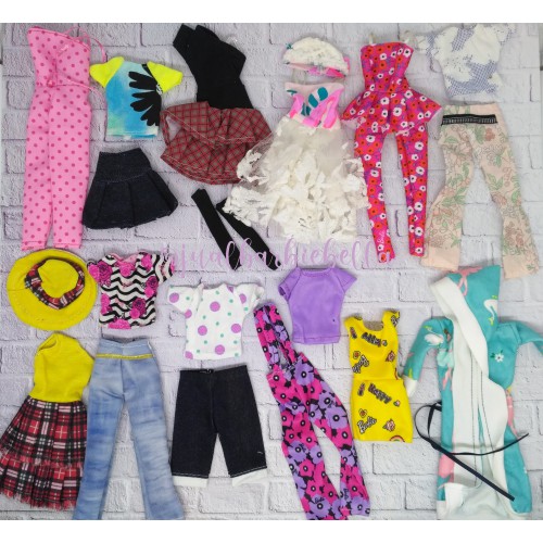 Baju Barbie 1 Lusin Random 12 Pieces Shopee Indonesia