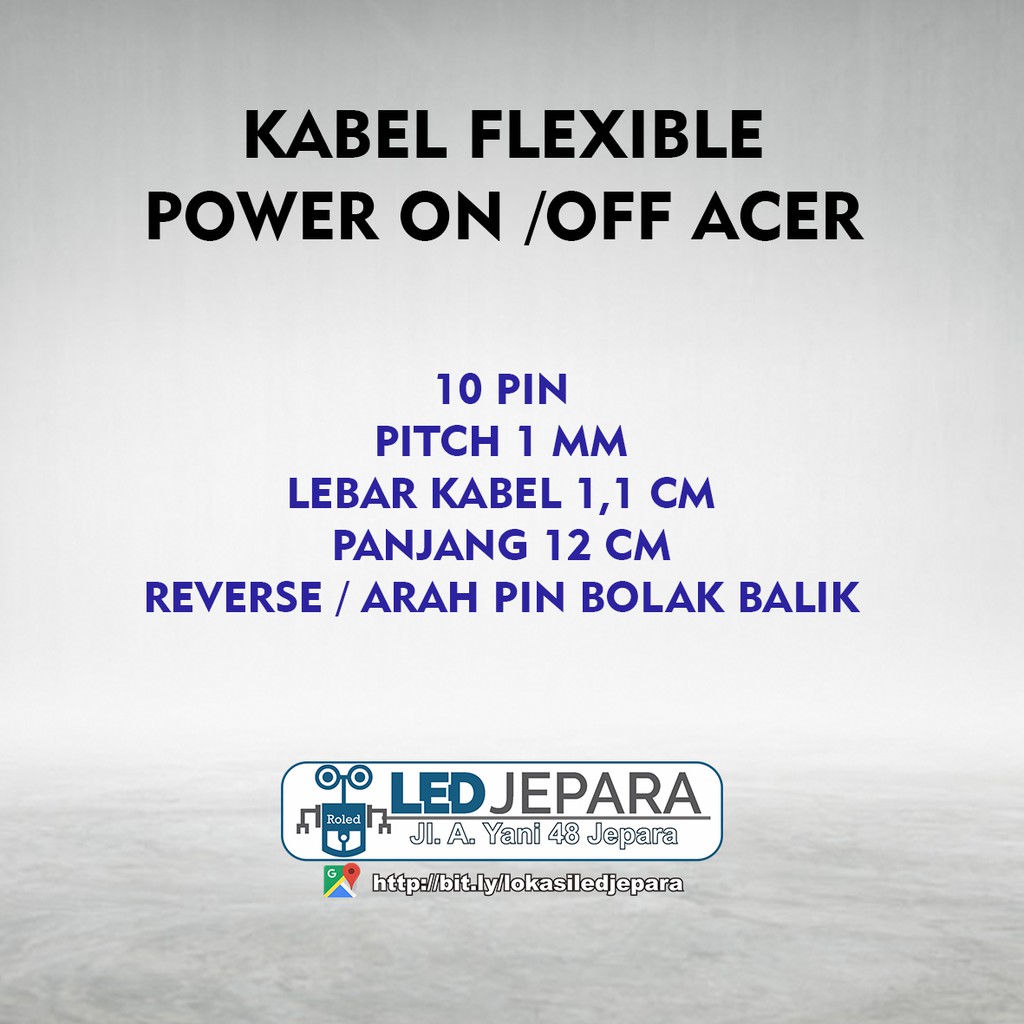 Kabel Flexible Power Kabel On Off Laptop Acer 4750 10 PIN