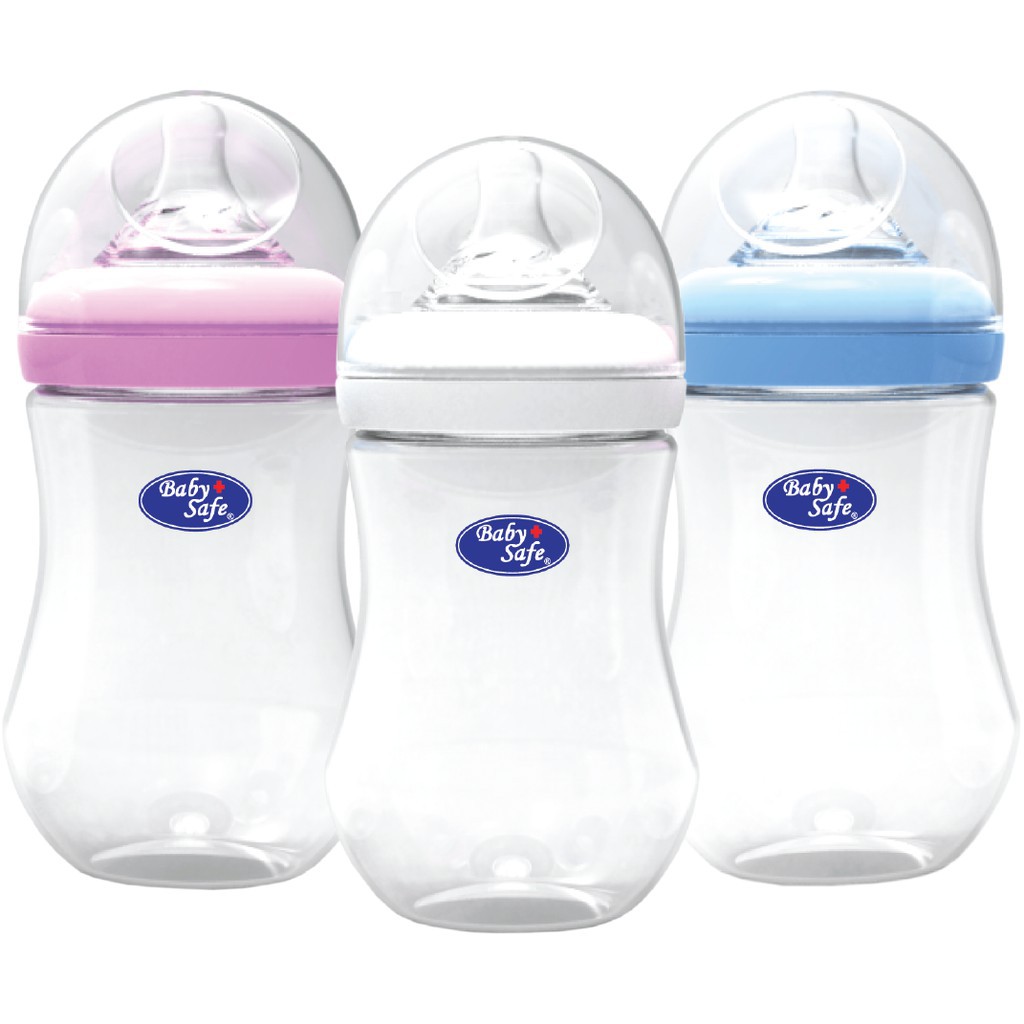 Baby Safe WN002 WN001 Wide Neck Bottle 125ml 250ml Botol Susu Bayi