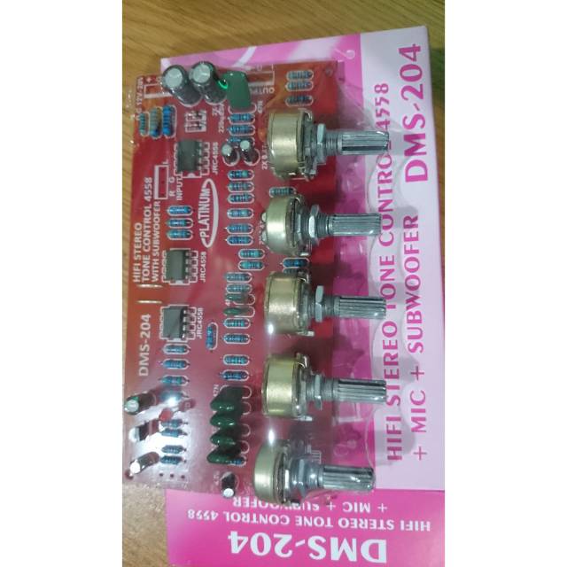 DMS-204 HIFI TONE STEREO CONTROL 4558 PLUS SUB