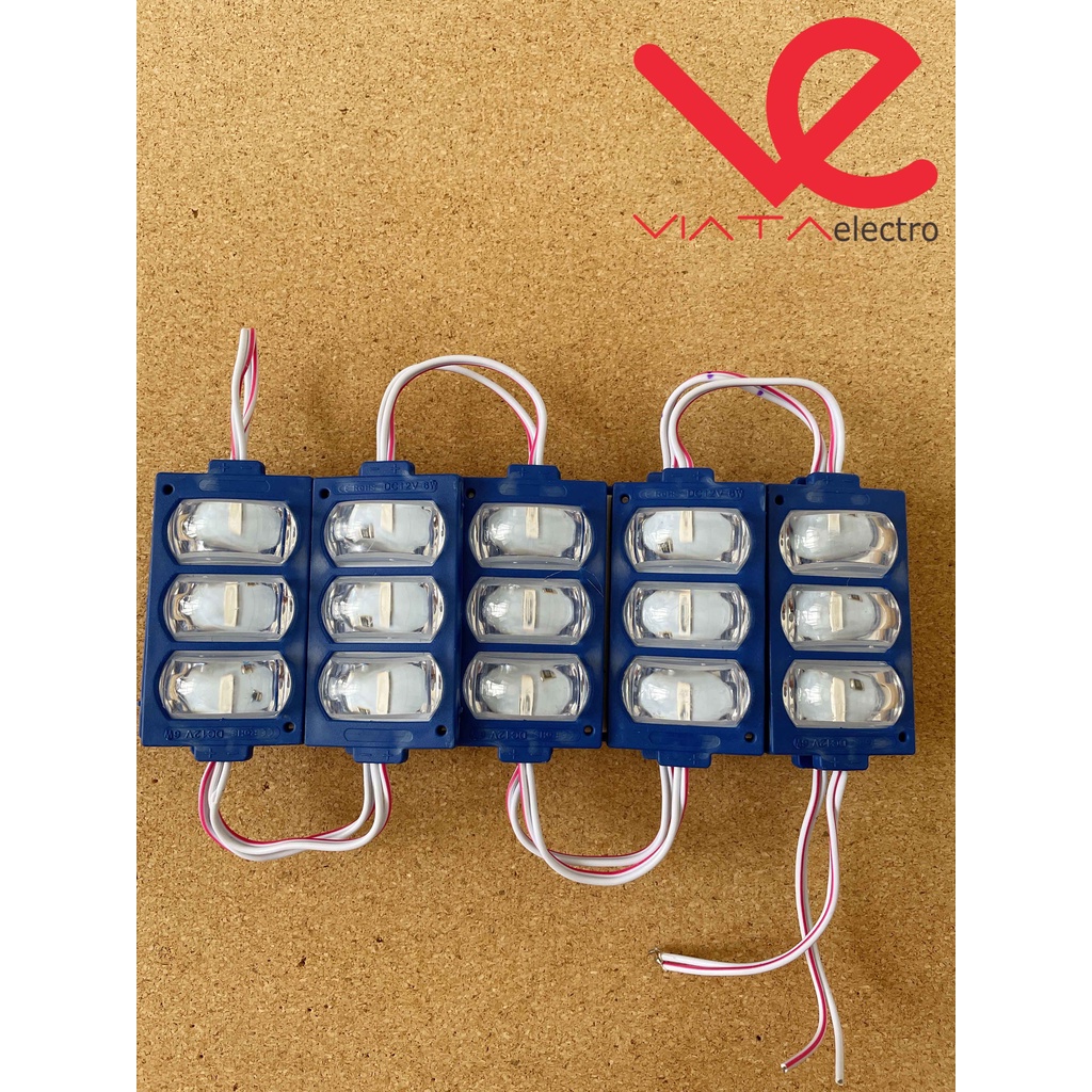 LED 3 MATA ULAT BULU KRISTAL 12V &amp; 24V LED 3 MATA KEONG VARIASI TRUK SUPER TERANG