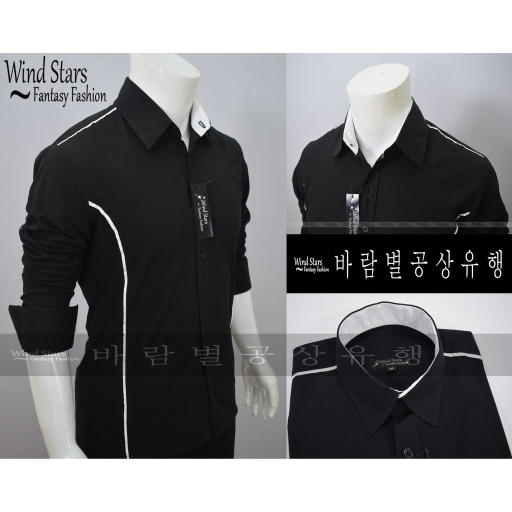 KEMEJA PRIA TWIZEL BLACK SLIMFIT LENGAN PANJANG CASUAL STYLE PREMIUM