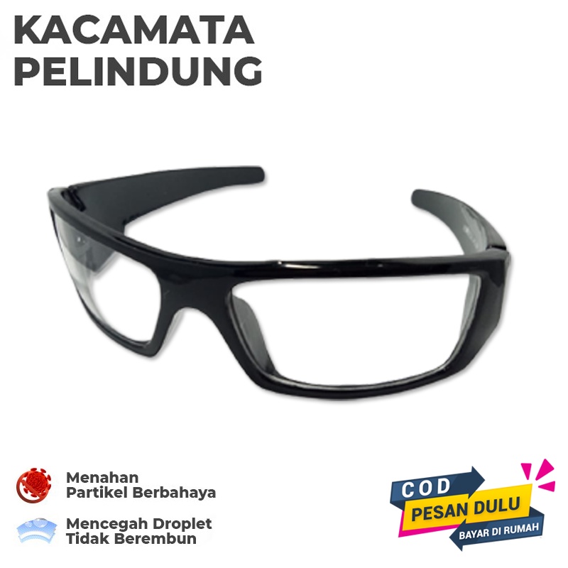 Kacamata Anti virus Protection Eye Glasses Kacamata Safety Glass / Kacamata Pelindung / goggles APD / Cod