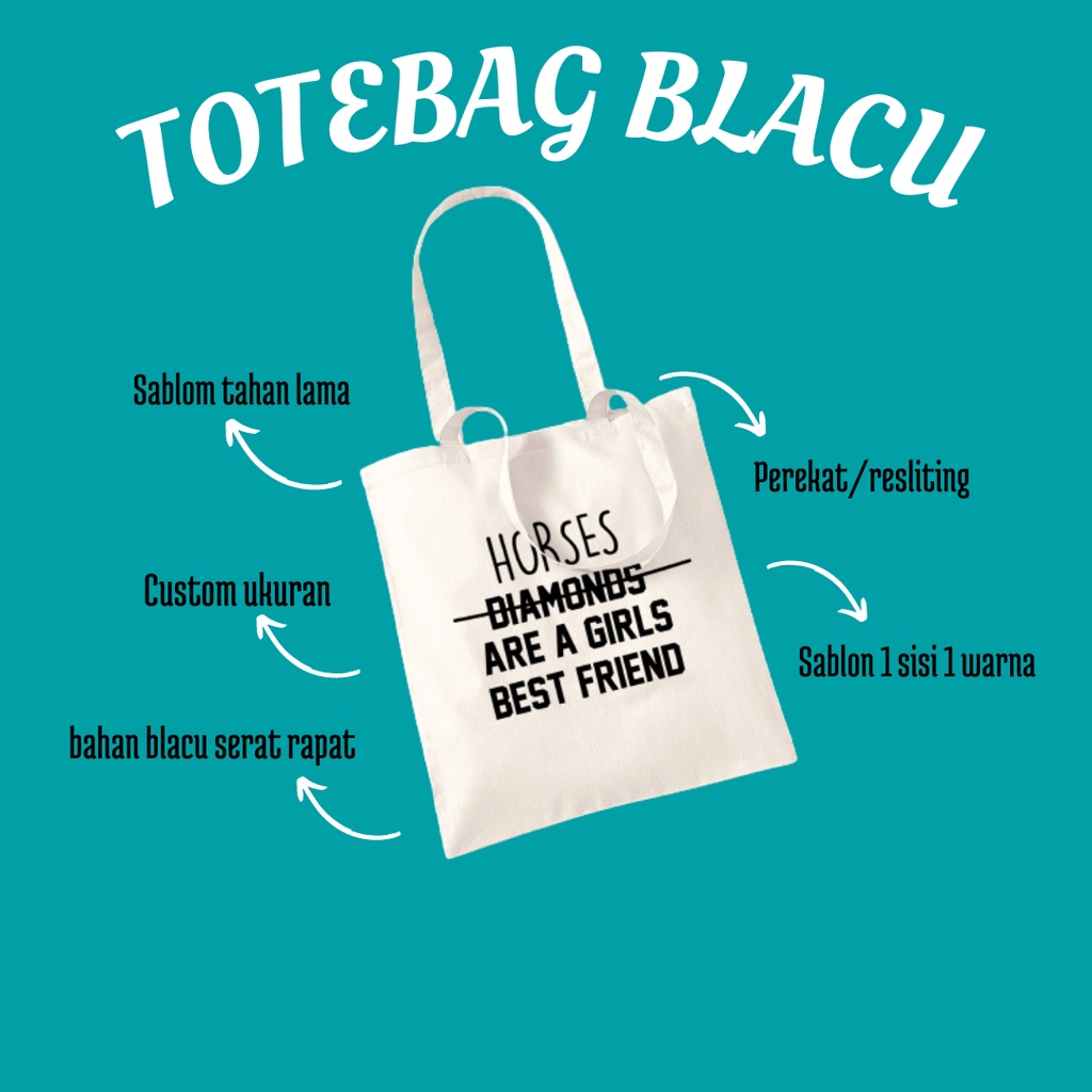 Totebag Blacu,Totebag Custom,Totebag Blacu Sablon,Totebag Blacu Murah