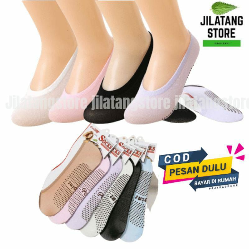 (top invisible) kaos kaki balet point / kaos kaki pendek  hidden socks balet anti slip