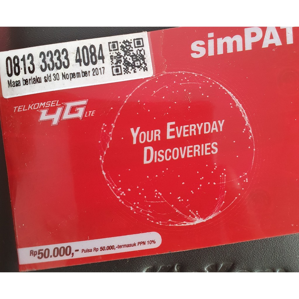 Nomor Cantik simPATI seri PANCA 33333 Jadul