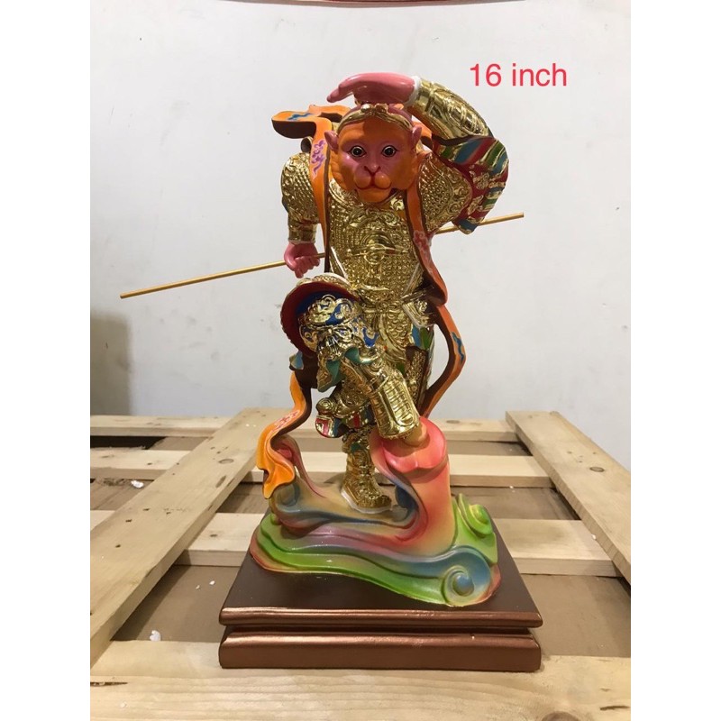 Patung dewa kera sakti/sun wo kong/ sun go kong/ tai sing kong 16 inch