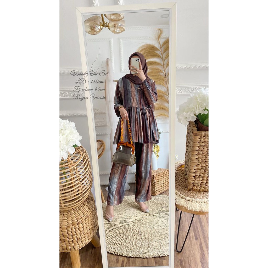 Ori by busana_official Woody One Set LD 115cm Rayon Busui kanan kiri