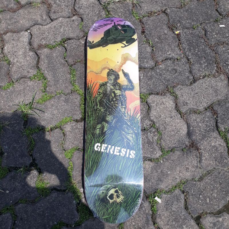 DECK SKATEBOARD / GENESIS / PAINT IN BLACK / PAPAN SKATEBOARD