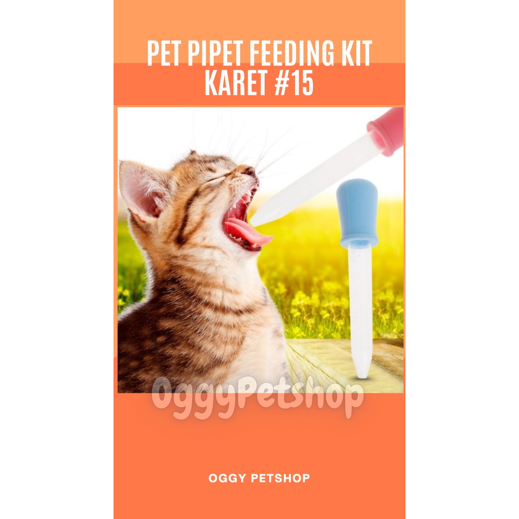 Pet pipet  karet untuk anjing &amp; kucing feeding kit 15