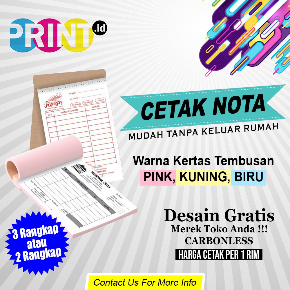 Jual Cetak Nota Kwitansi Olshop Ncr Invoice Carbonless Bon Faktur Shopee Indonesia