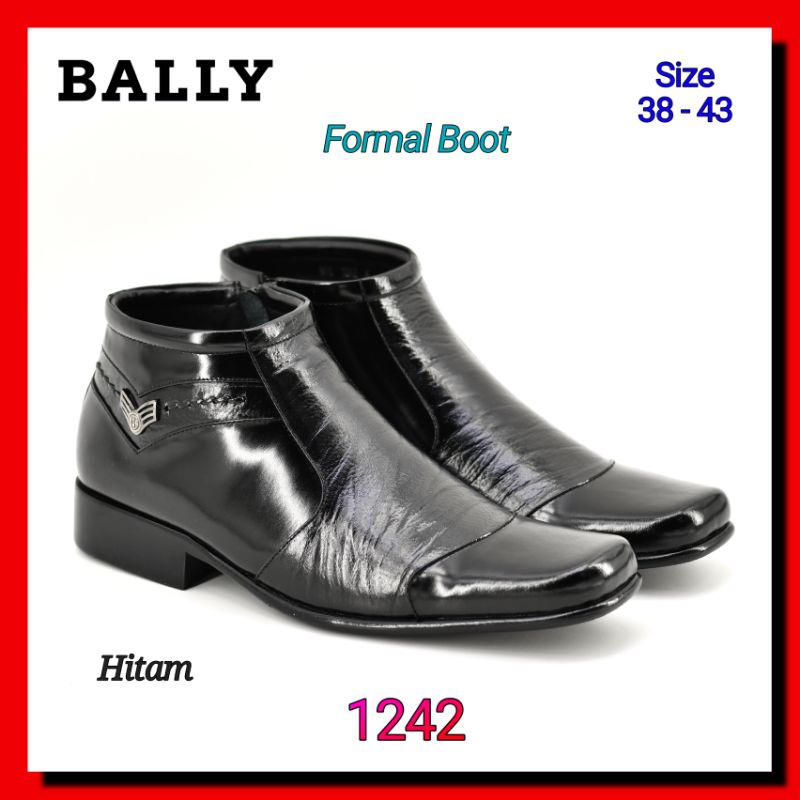 Sepatu Formal Boot Pria Bally 1242 Kulit Asli