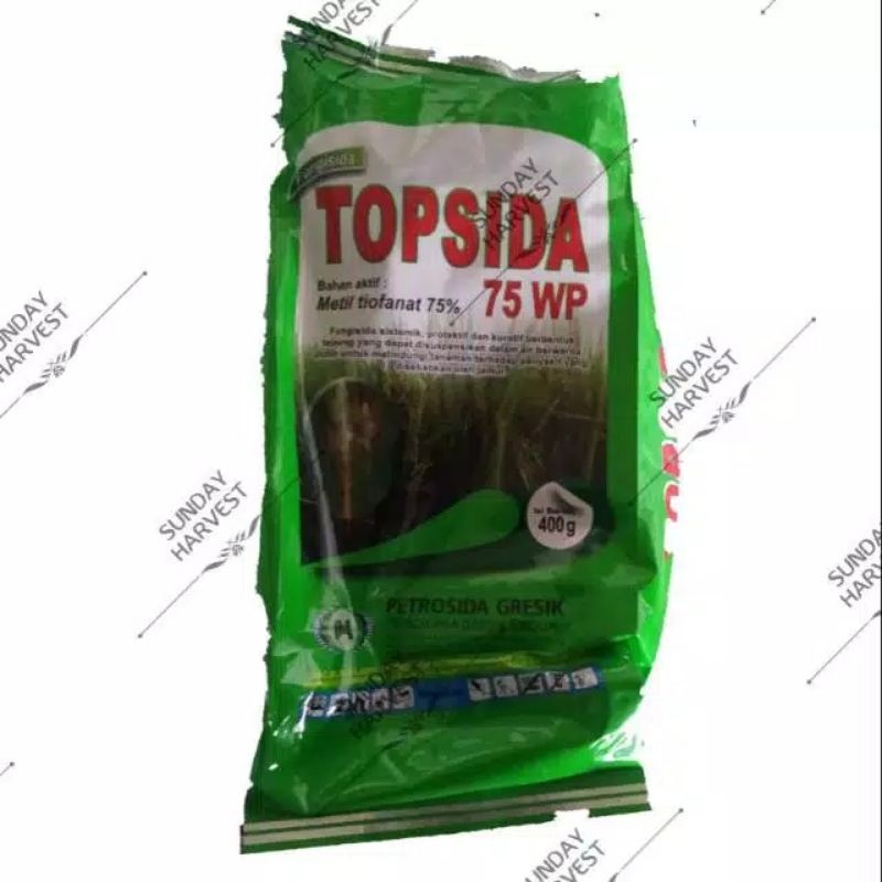 FUNGISIDA TOPSIDA 75WP (NETTO 400GRAM) FUNGISIDA SISTEMIK PERTANIAN