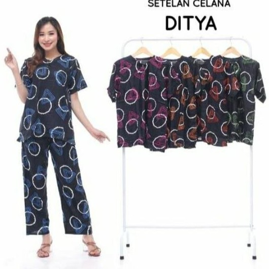 One set Rayon Viscose Busui Ld 100 - 120 Motif Kekinian