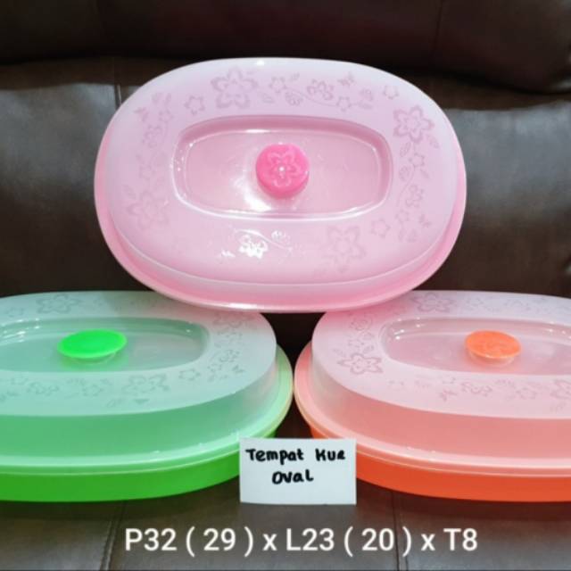 Jual 1 Lusin Tempat Kue Oval Tempat Bolu Tutup Bening Indonesia