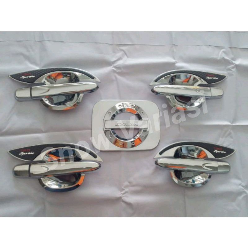 Paket outer handle tank cover chrome calya 2020 2021