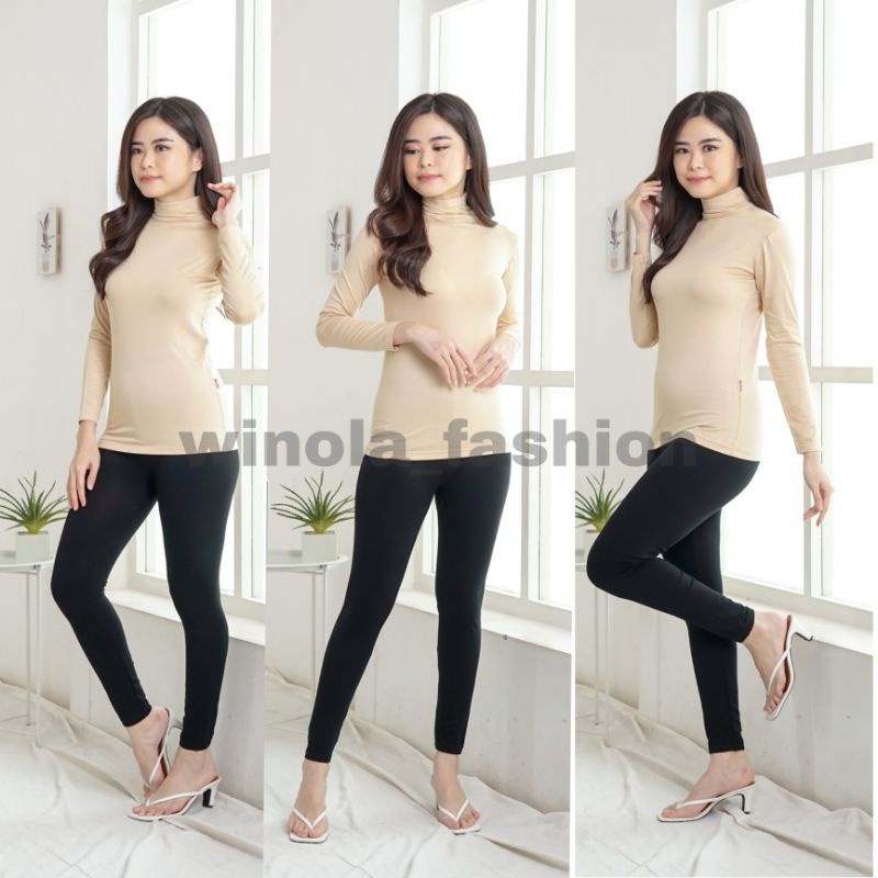 manset lengan panjang turtle neck ms 305