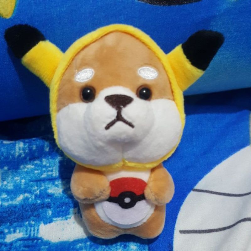 Boneka Shiba Inu Kostum Pikachu