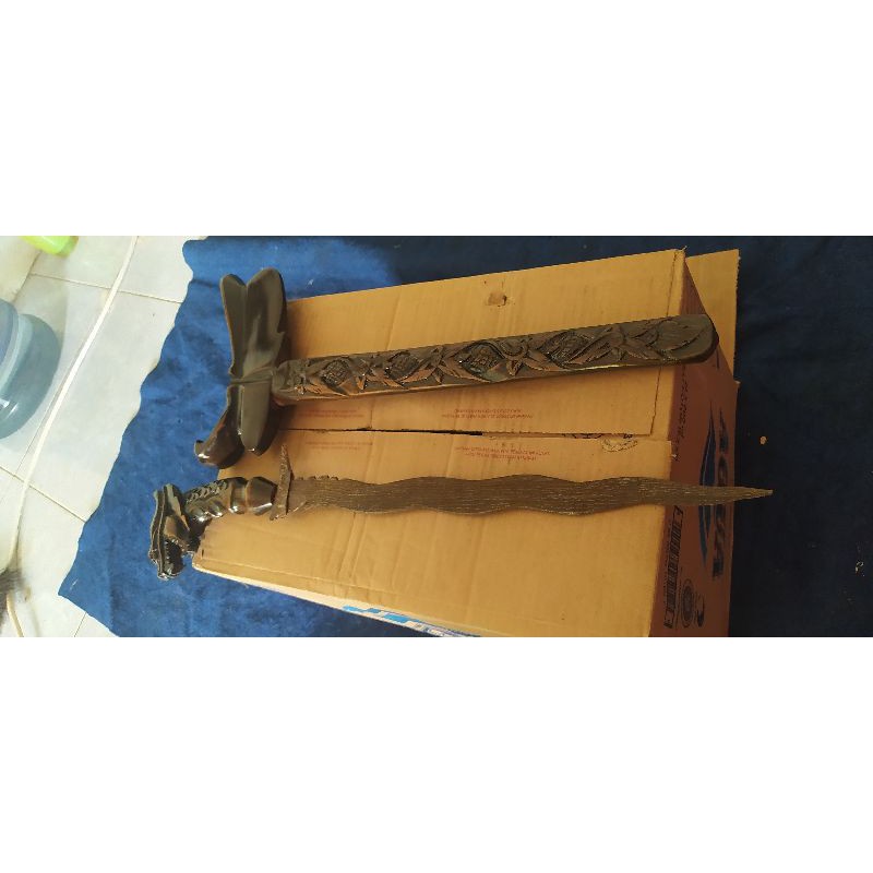 KERIS JUMBO NAGA SLIR UKIR BESAR NATURAL MURAH