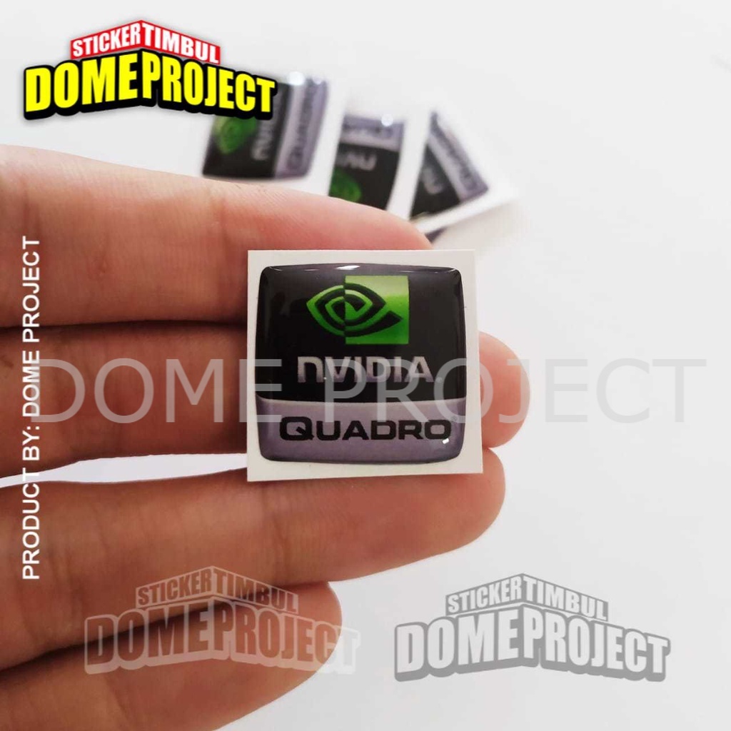 Stiker Timbul Aksesoris Laptop NVIDIA QUADRO