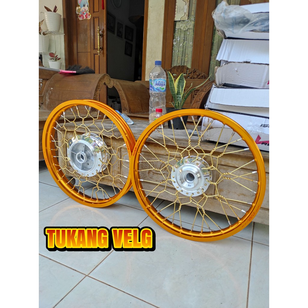Velg Rx king ring 17 jari jari stell ulir kepang