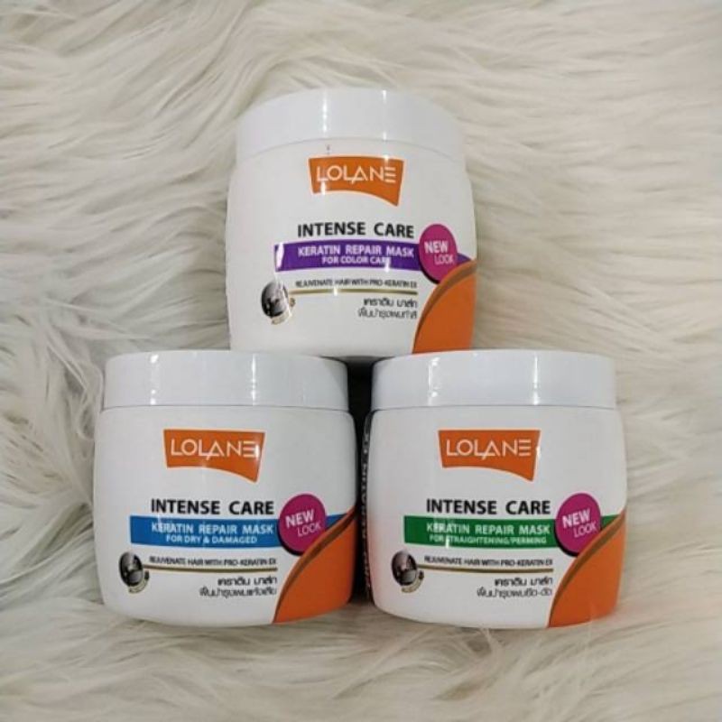 LOLANE Keratin repair masker rambut Intense care