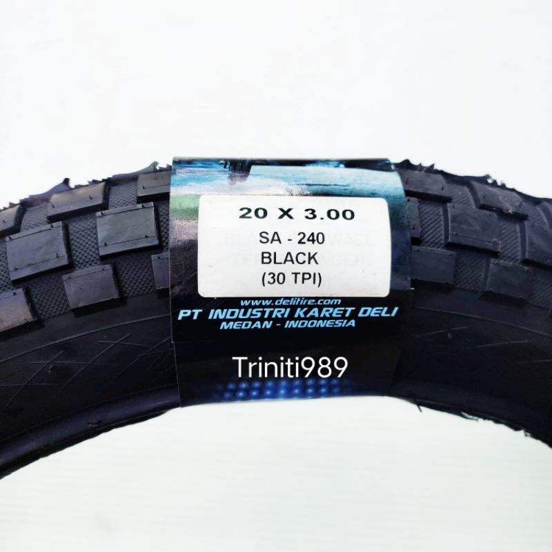 Ban luar sepeda 20 x 3.00 Delium Deli Tire (Swallow)