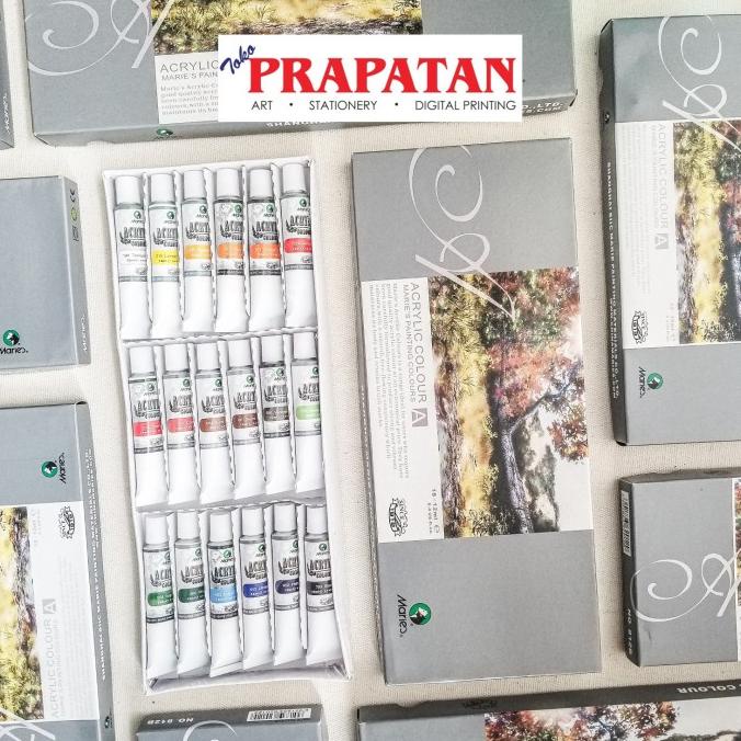 

Maries Acrylic Color / cat akrilik set 18 warna