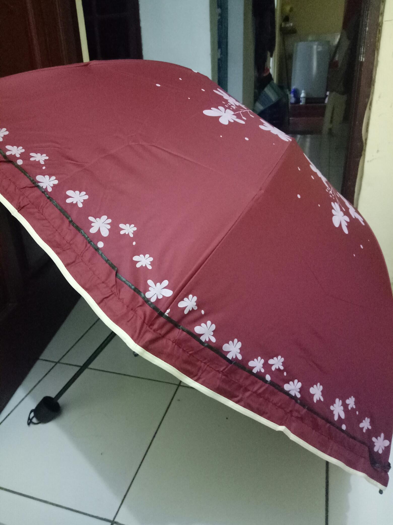 Payung Lipat Loko Asagao ( Ada Lapisan Hitam Anti Uv) Jepang Korea