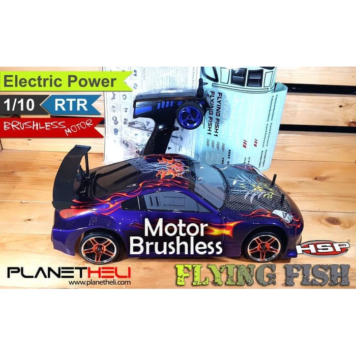 HSP RC Drift Car Flying Fish PRO 4wd BRUSHLESS MOTOR FULL Propo 1 10