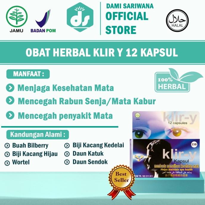 

BISA COD Suplemen Herbal KLIR Y 12 Kapsul Memelihara Kesehatan Mata /OBAT HERBAL ASAM URAT/OBAT HERBAL PELANGSING/OBAT HERBAL KOLESTEROL/OBAT HERBAL DIABETES