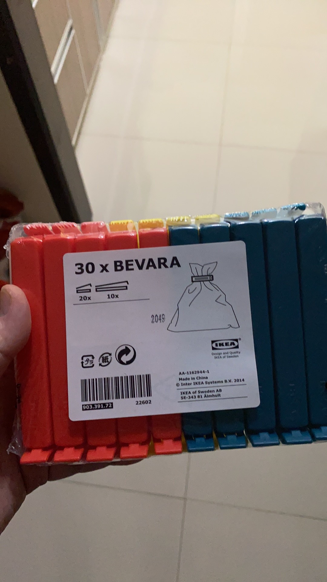 Klip Penutup Plastik Sealing Clip Set Isi 30 Pcs 903.391.72