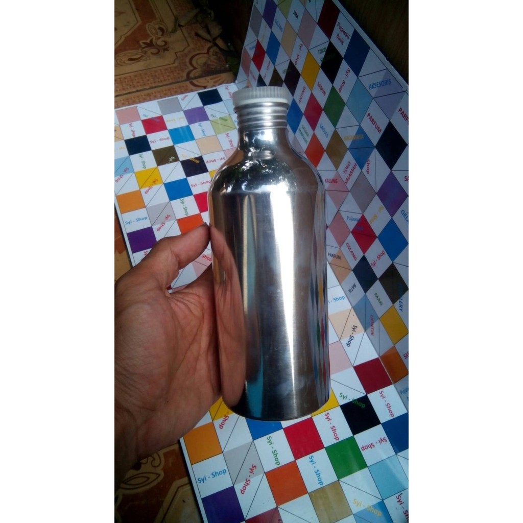 Botol Parfum Aluminium Glosy 500ml BARU