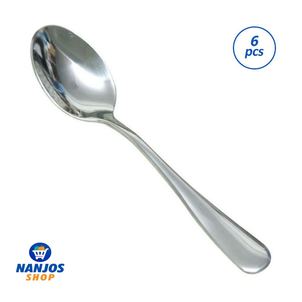 Sendok Makan Stainless Murah Tebal Berkuliatas Isi 6 Pcs Noble