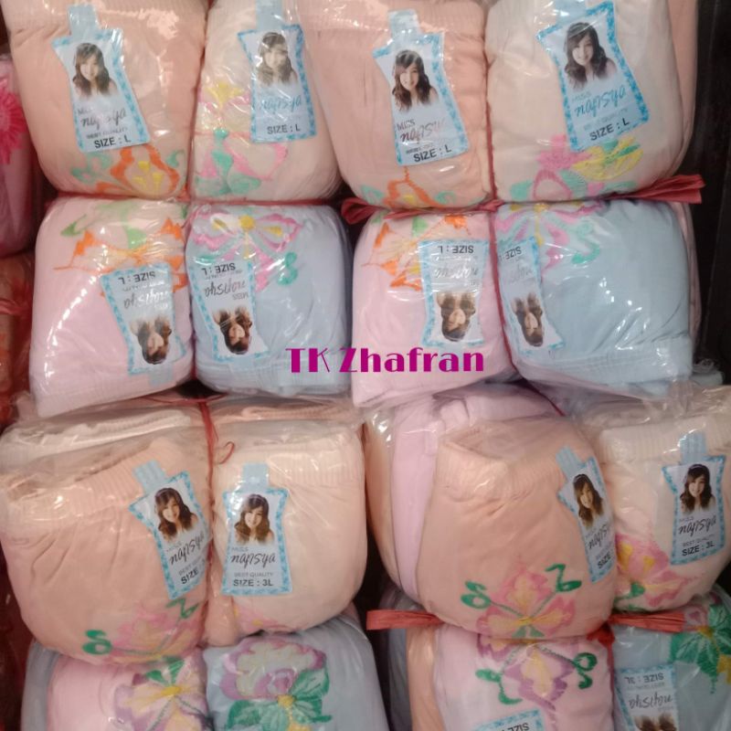 (S M L XL 3l 4L 5L) (12 pcs &amp; 6 pcs) GROSIR CELANA DALAM WANITA LUSINAN MURAH/GROSIR SATU LUSIN CD WANITA MURAH