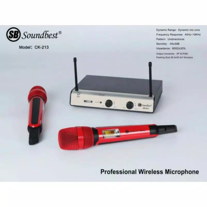 MIC WIRELESS SOUNDBEST CK 213 HANDLE ORIGINAL