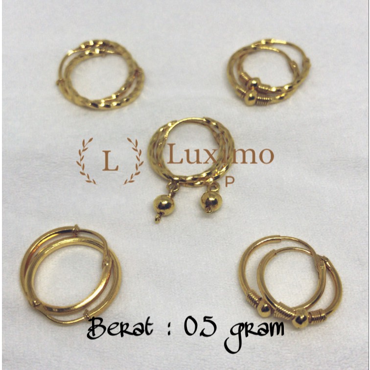 Anting Hoops Anak Emas Muda