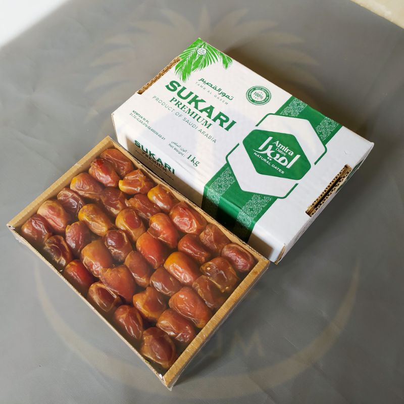 

KURMA SUKARI PREMIUM AMIRA GRADE A KURMA SUKKARI BOX 1KG