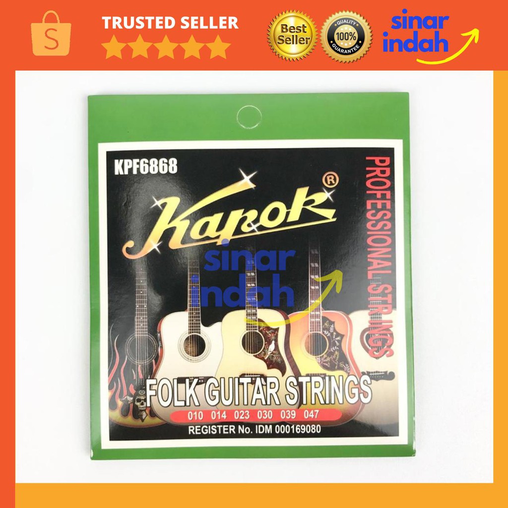 String Senar Gitar Akustik Tali Gitar Set Kapok Musik 6868 MEDAN